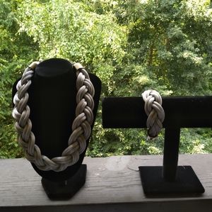 Stately Steel Stainless Steel bracelet & necklace